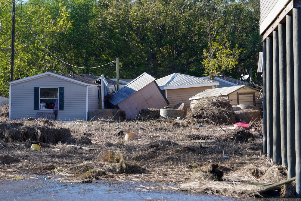 Hurricane Ida: Storm Damage  in Ironton, Louisiana