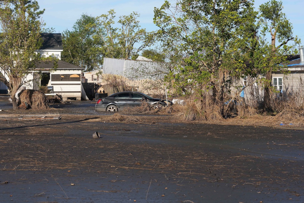 Hurricane Ida: Storm Damage  in Ironton, Louisiana