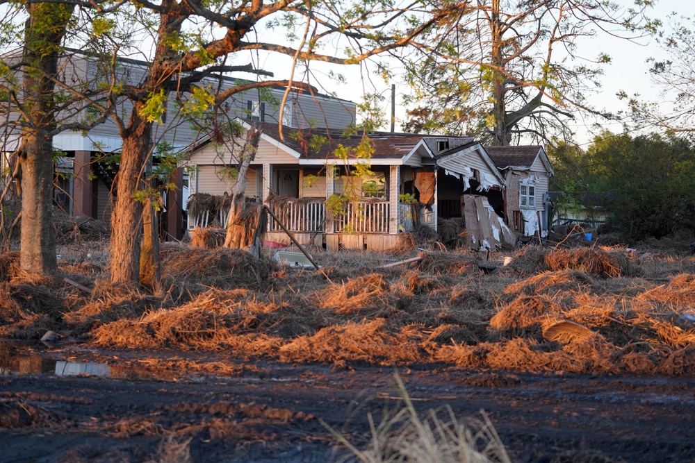 Hurricane Ida: Storm Damage  in Ironton, Louisiana