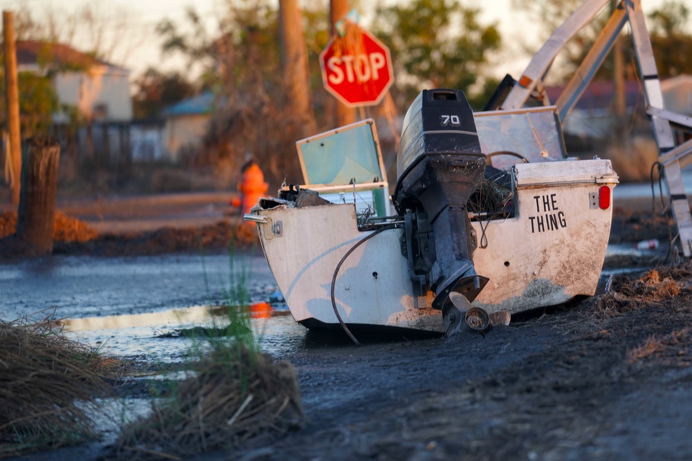 Hurricane Ida: Storm Damage  in Ironton, Louisiana