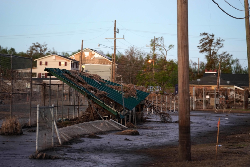 Hurricane Ida: Storm Damage  in Ironton, Louisiana