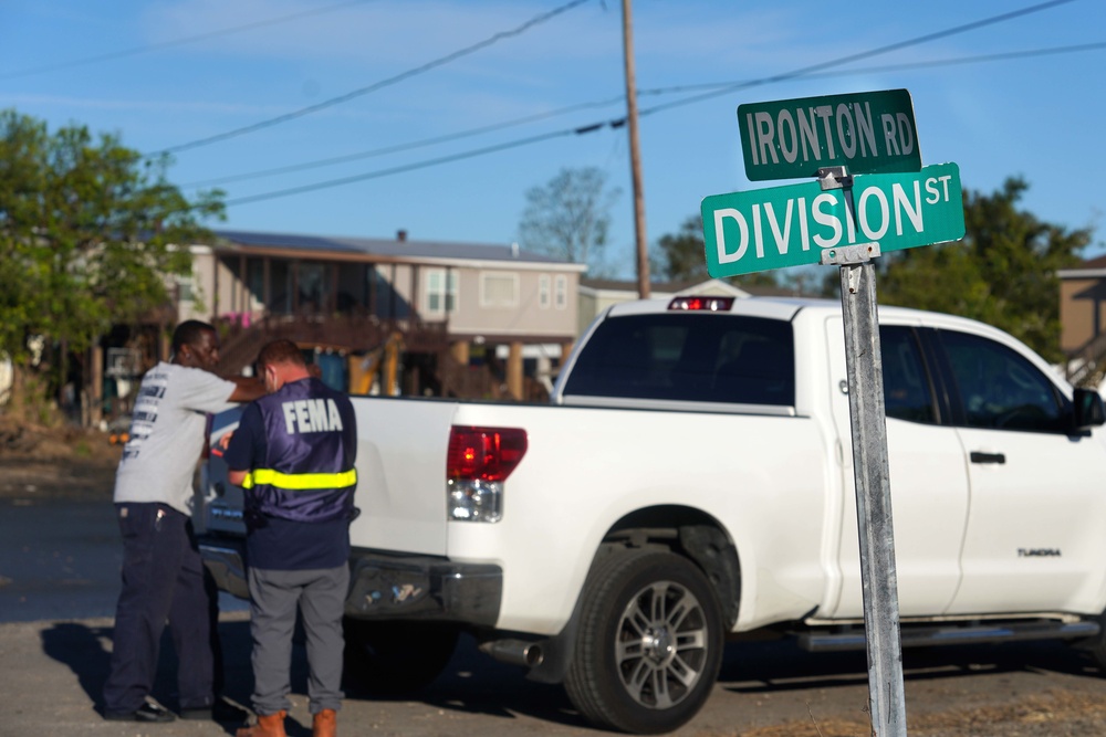 Hurricane Ida: FEMA Disaster Survivor Assistance  in Ironton, Louisiana