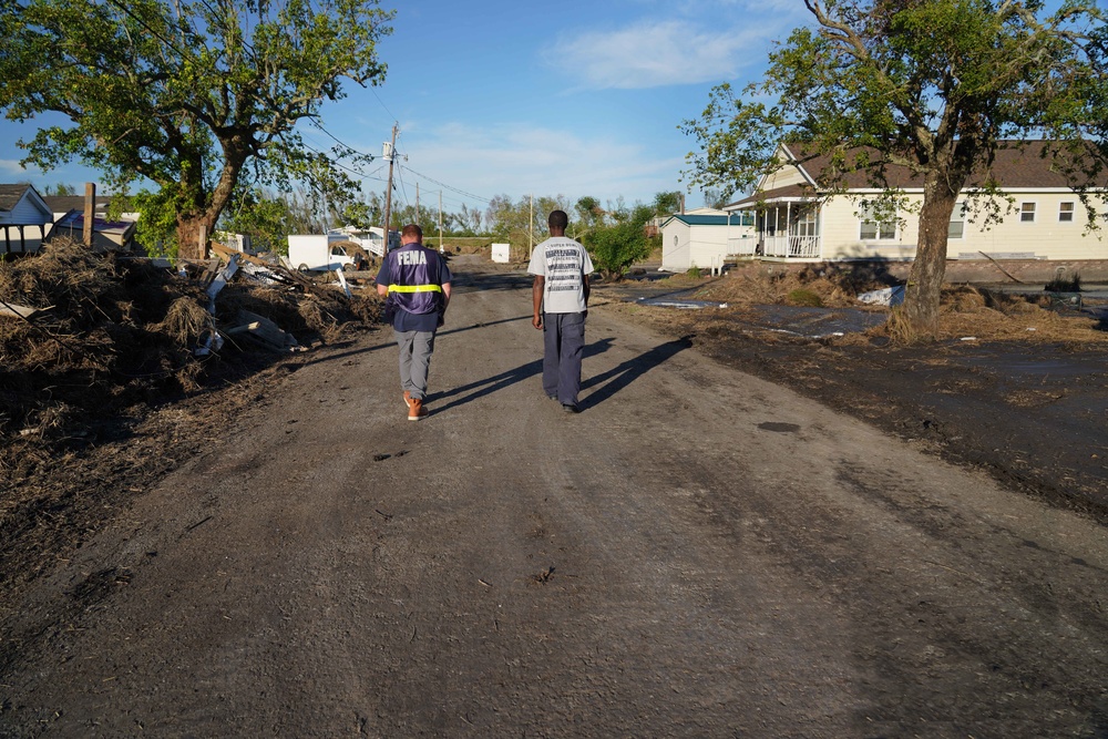 Hurricane Ida: FEMA Disaster Survivor Assistance  in Ironton, Louisiana