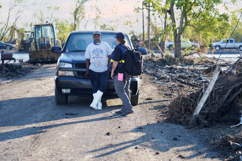Hurricane Ida: FEMA Disaster Survivor Assistance  in Ironton, Louisiana