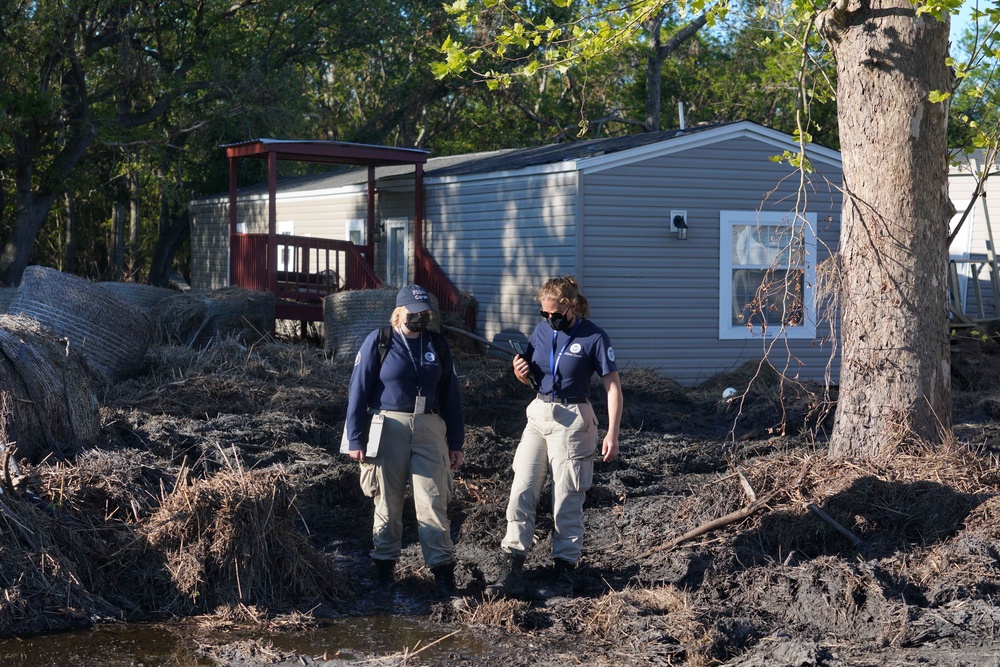 Hurricane Ida: FEMA Disaster Survivor Assistance  in Ironton, Louisiana