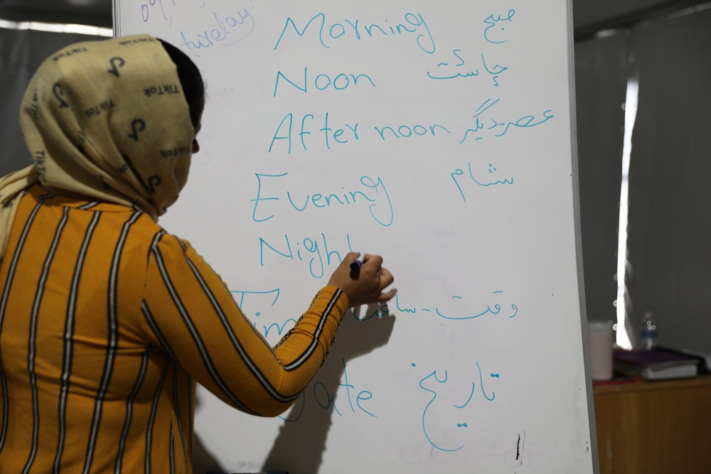 New school building for Afghan evacuee children as interest in learning expands