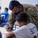 Soldiers help teach language classes to Afghan evacuees