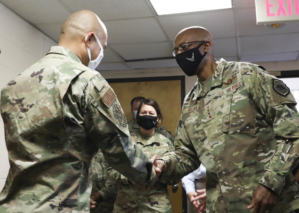 Air Force Senior Leaders Visit Liberty Village at JBMDL