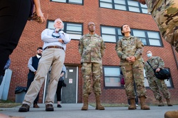 Air Force senior leaders visit Liberty Village on Joint Base MDL