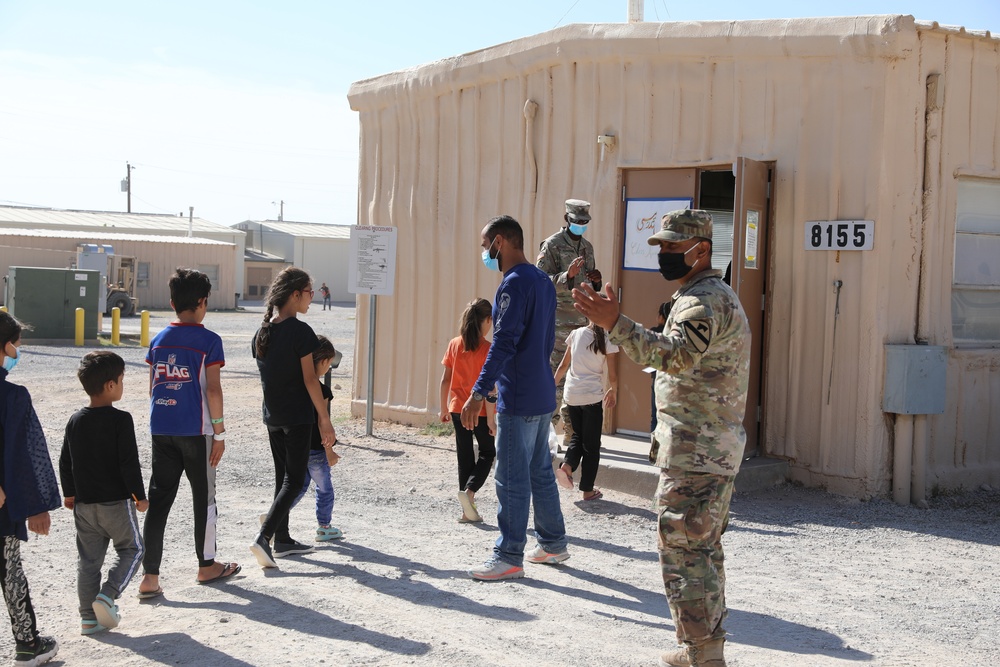 New school building for Afghan evacuee children as interest in learning expands