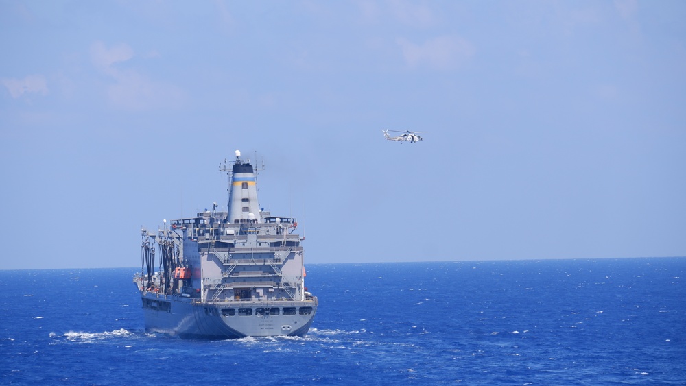 USNS Rappahannock (T-AO 204) Conducts a Replenishment-At-Sea