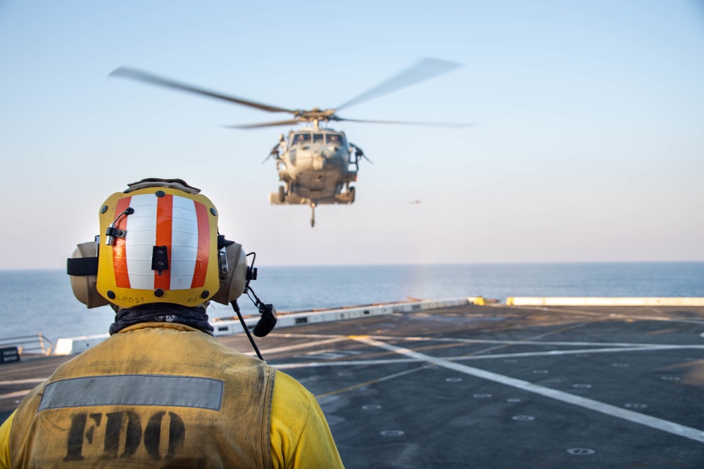 USS Portland Flight Operations