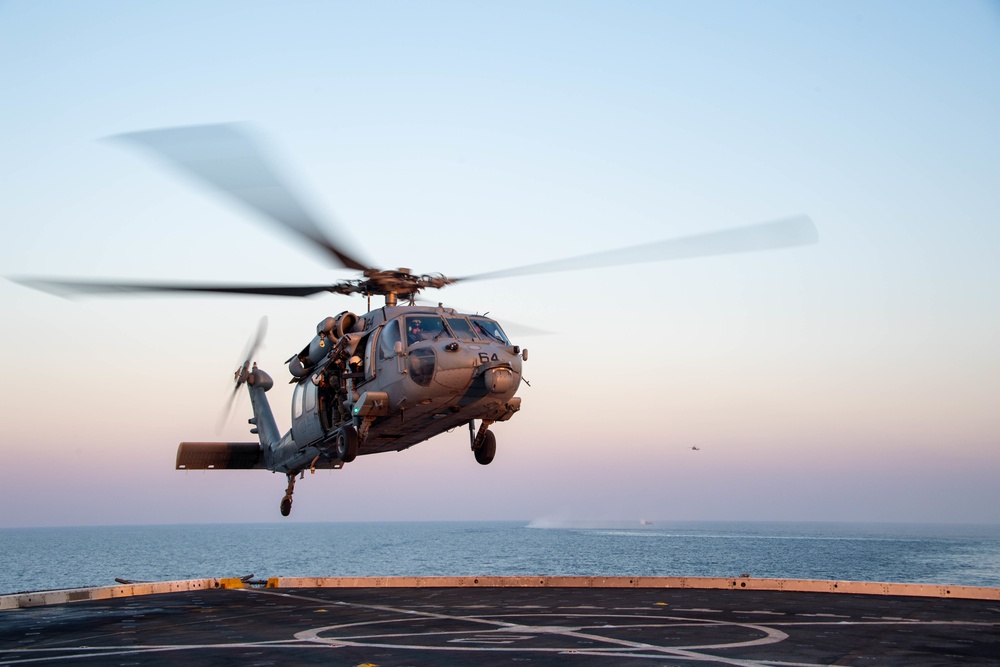 USS Portland Flight Operations