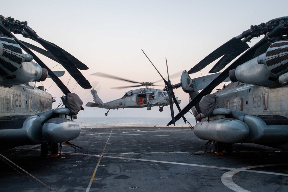 USS Portland Flight Operations