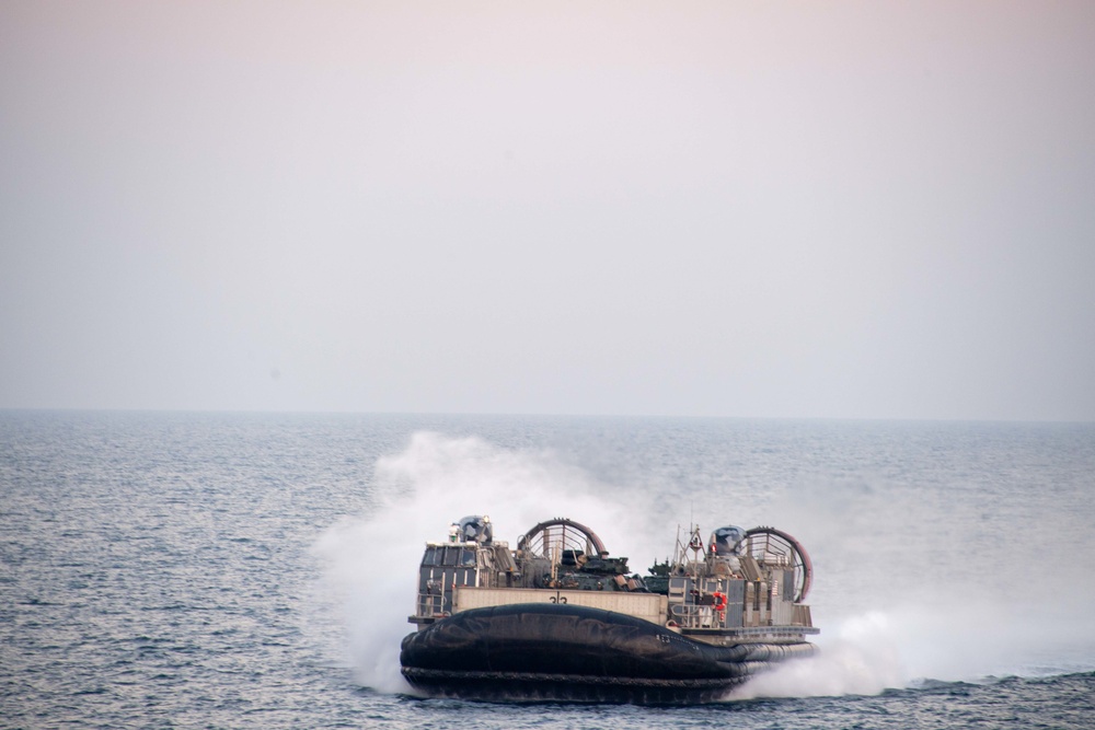 USS Portland LCAC Operations