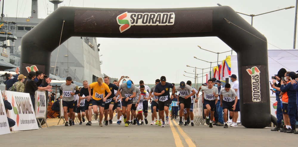 Multinational Forces begin a 10K Race