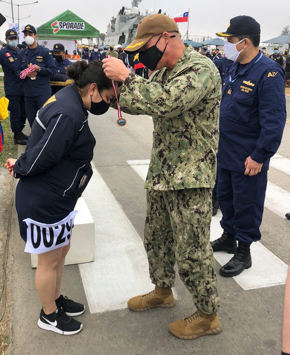 Capt. Michael Weaver Awards 3rd Place Medal