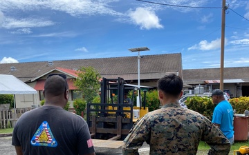 7th Engineer Support Battalion Marines Assisted CAT by going to Palau International Hospital