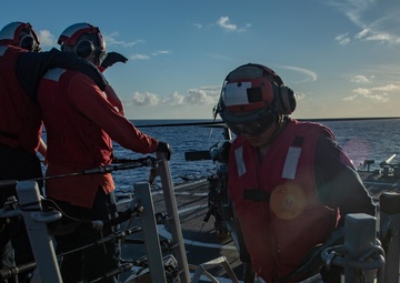 USS Higgins (DDG 76) flight operations.