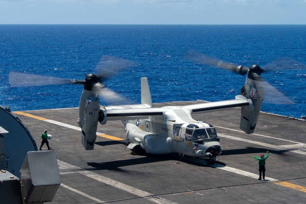 USS Carl Vinson (CVN 70) Sailors Conduct Flight Deck Operations