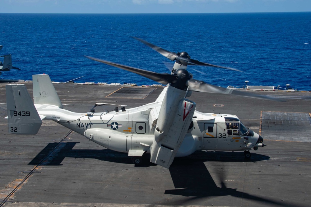 USS Carl Vinson (CVN 70) Sailors Conduct Flight Deck Operations