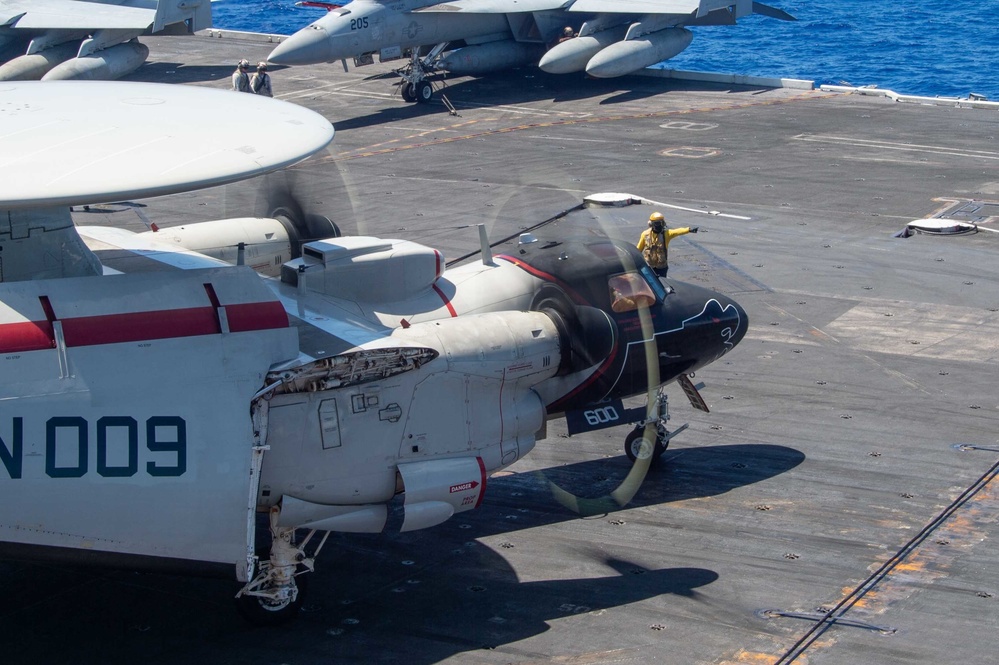 USS Carl Vinson (CVN 70) Sailors Conduct Flight Deck Operations