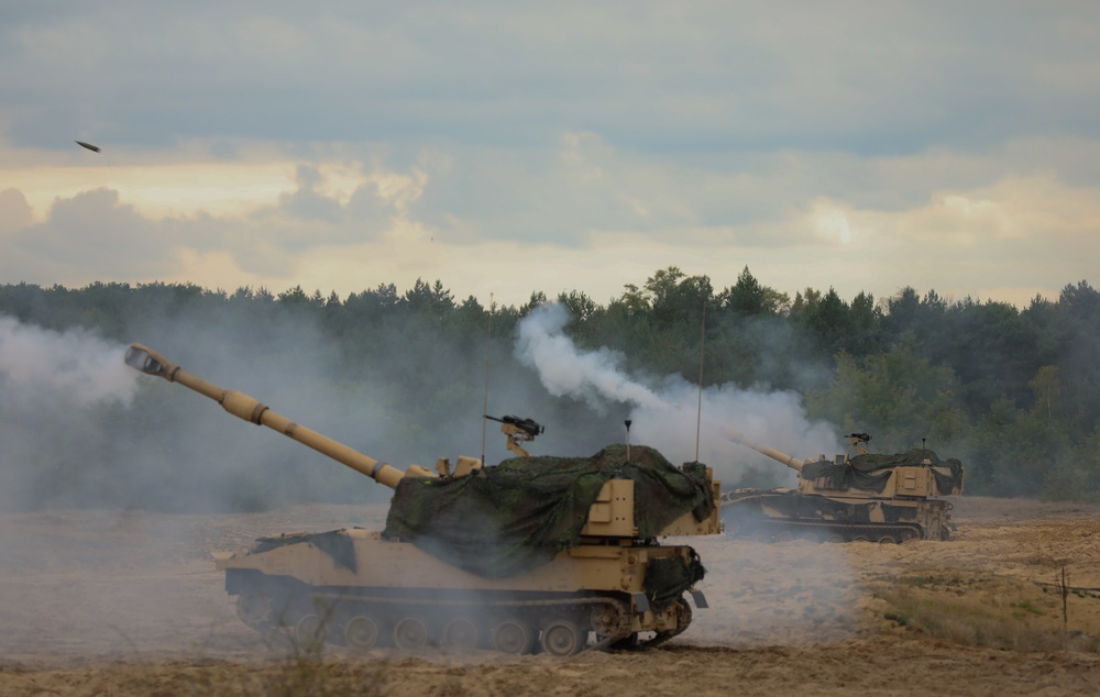 1st Battalion, 5th Field Artillery Regiment, 1st Infantry Division Conducts Artillery Table XII