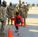 Afghan Travelers prepare to board a flight bound for the United States