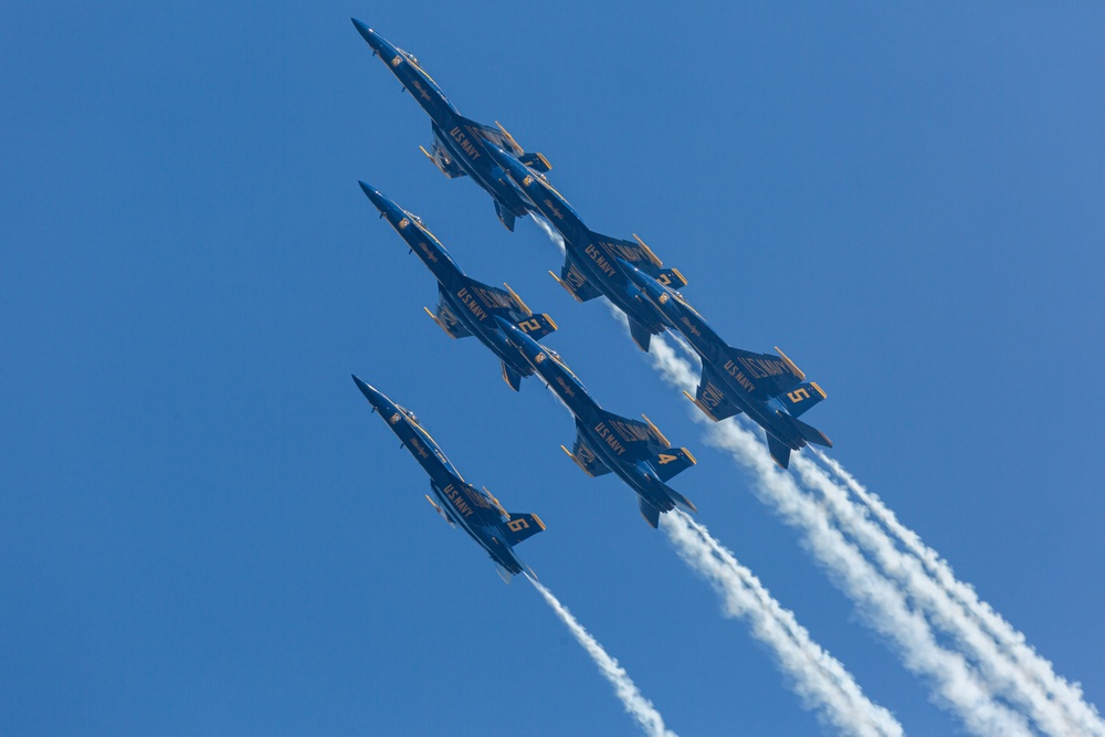 Blue Angels perform at 2021 Cherry Point Air Show