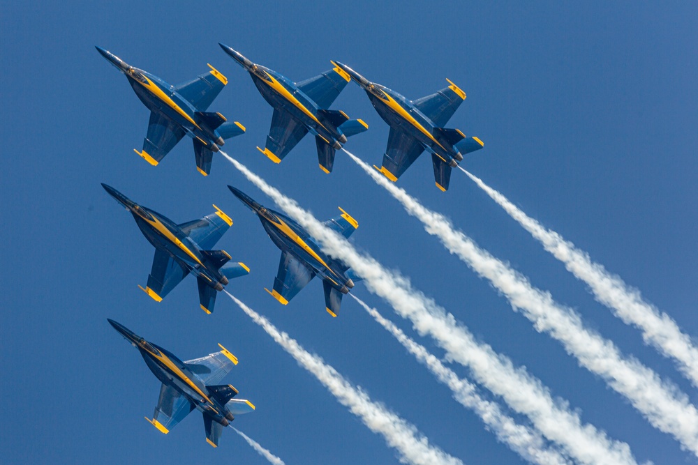 Blue Angels perform at 2021 Cherry Point Air Show