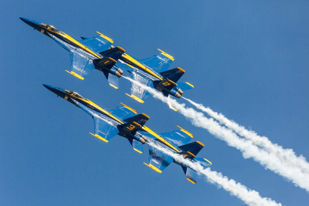 Blue Angels perform at 2021 Cherry Point Air Show