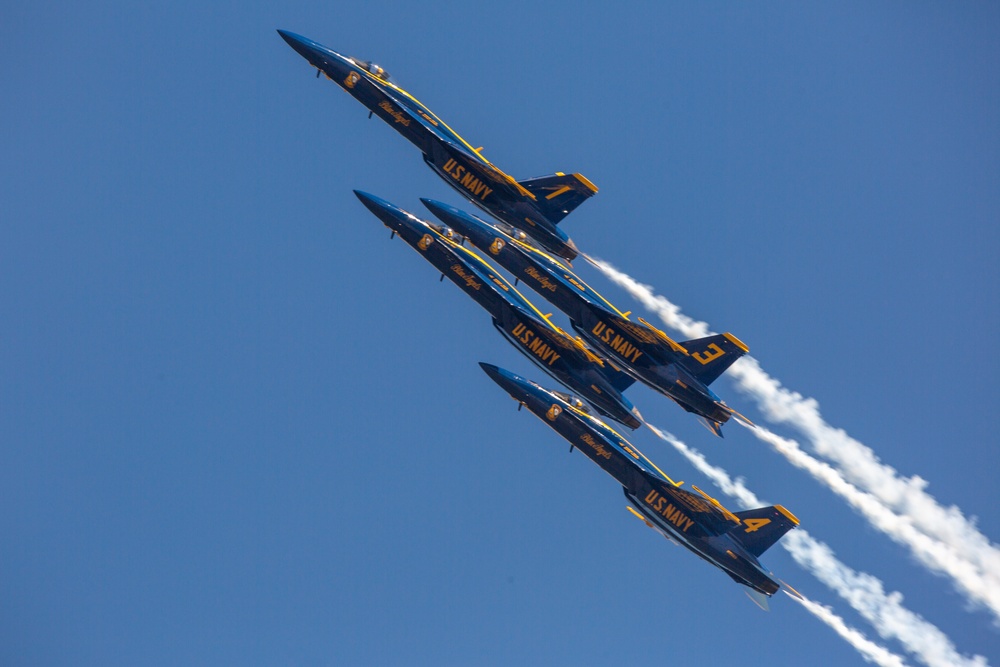 Blue Angels perform at 2021 Cherry Point Air Show