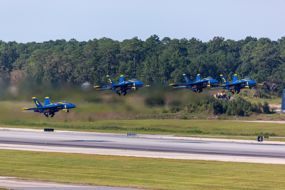 Blue Angels perform at 2021 Cherry Point Air Show