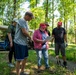 111th Attack Wing volunteers at Medal of Honor Grove