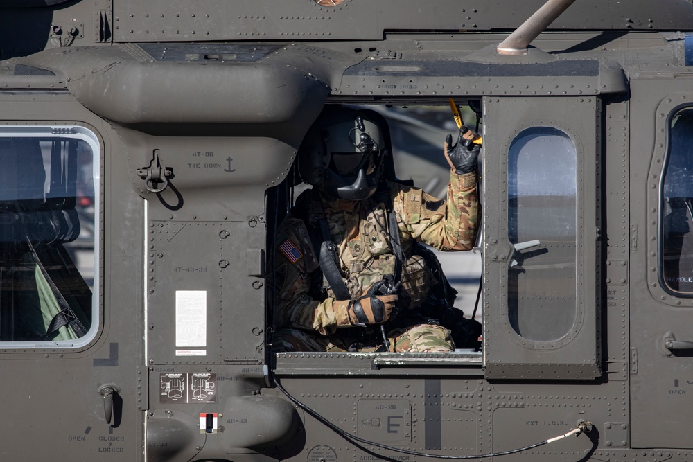 Albanian Armed Forces leadership tour Army Aviation Support Facility