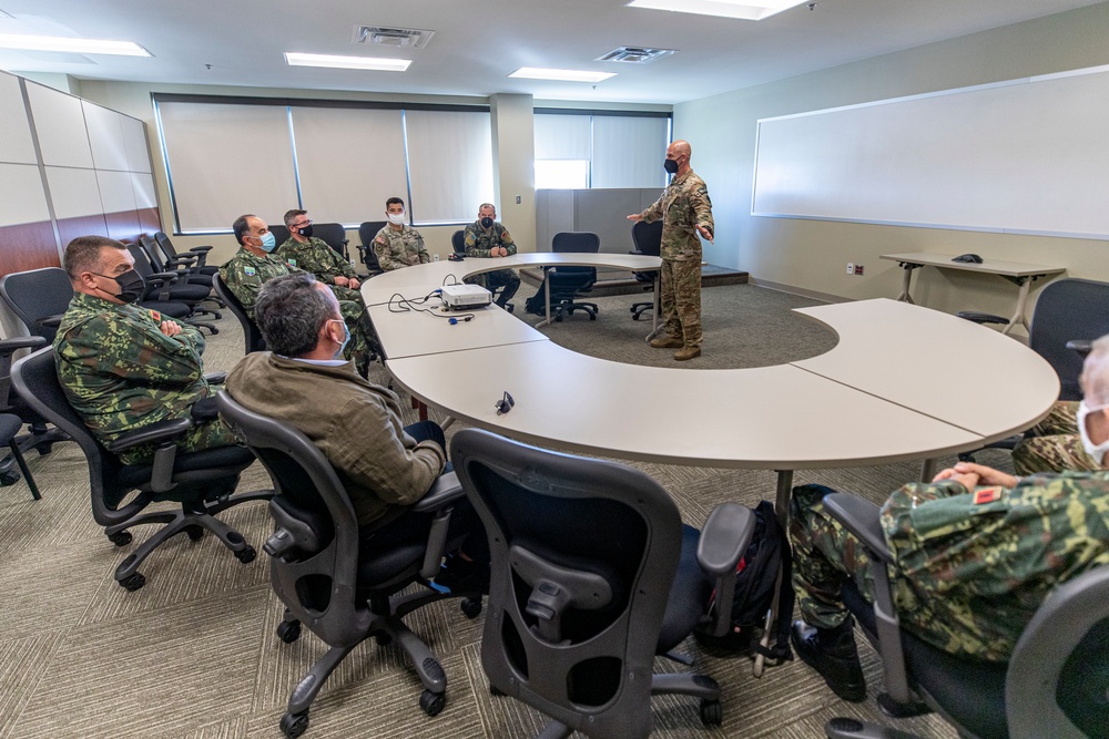 Albanian Armed Forces leadership tour Army Aviation Support Facility