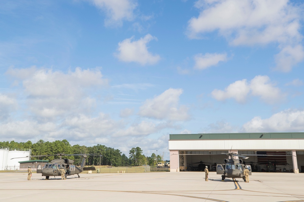 Albanian Armed Forces leadership tour Army Aviation Support Facility