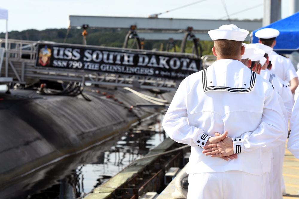 USS South Dakota (SSN 790) change-of-command ceremony