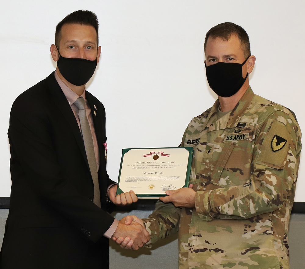 JMC employee receives Dellamonica Award for outstanding contributions to the U.S. Army