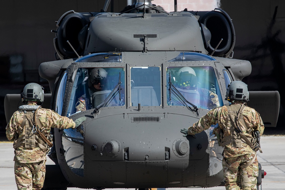 Albanian Armed Forces leadership tour Army Aviation Support Facility