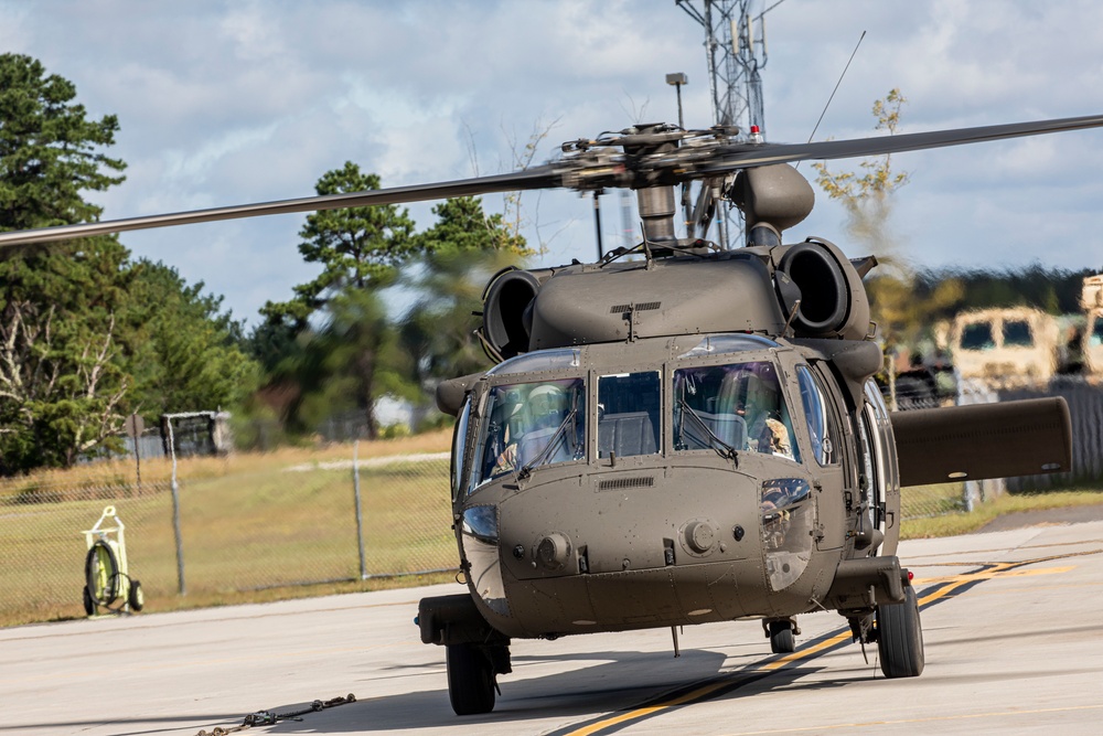 Albanian Armed Forces leadership tour Army Aviation Support Facility