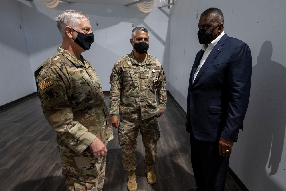 SECDEF Tours Task Force Liberty