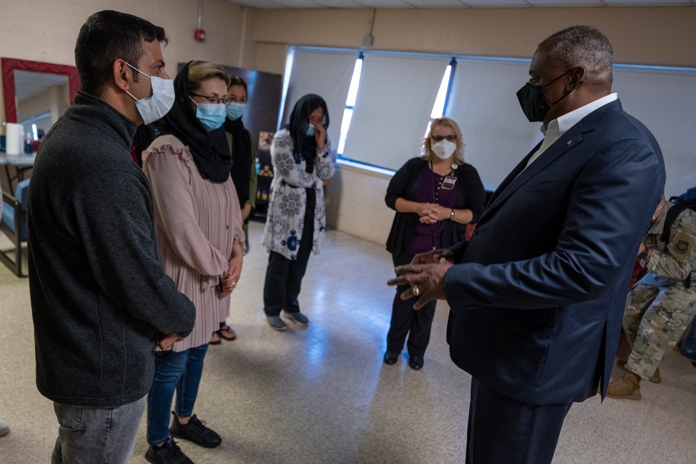 SECDEF Tours Task Force Liberty