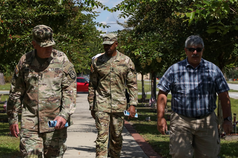 U.S. Army Futures Command's commanding general visits Warriors Walk on Fort Stewart