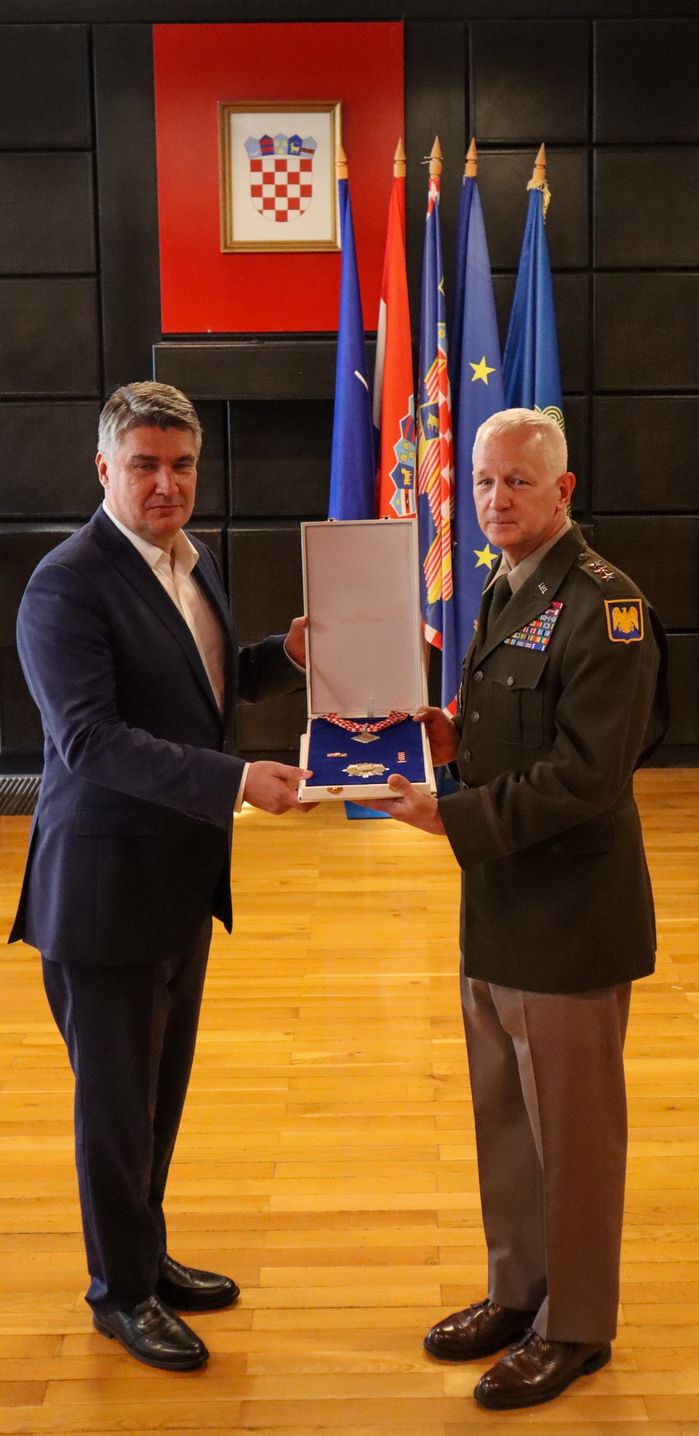 Army National Guard Director receives award from the President of Croatia