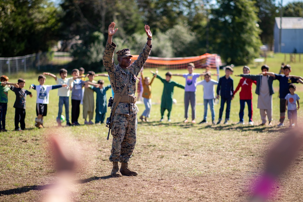 Marines at Task Force Quantico Lead Stretching Movements