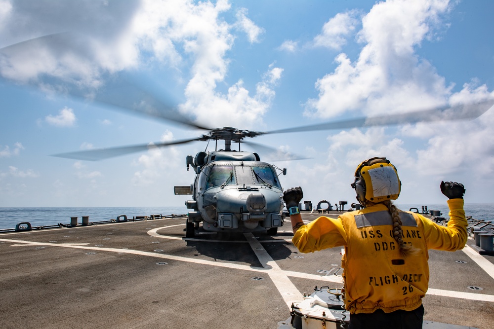 USS O'Kane (DDG 77) Conducts Flight Operations