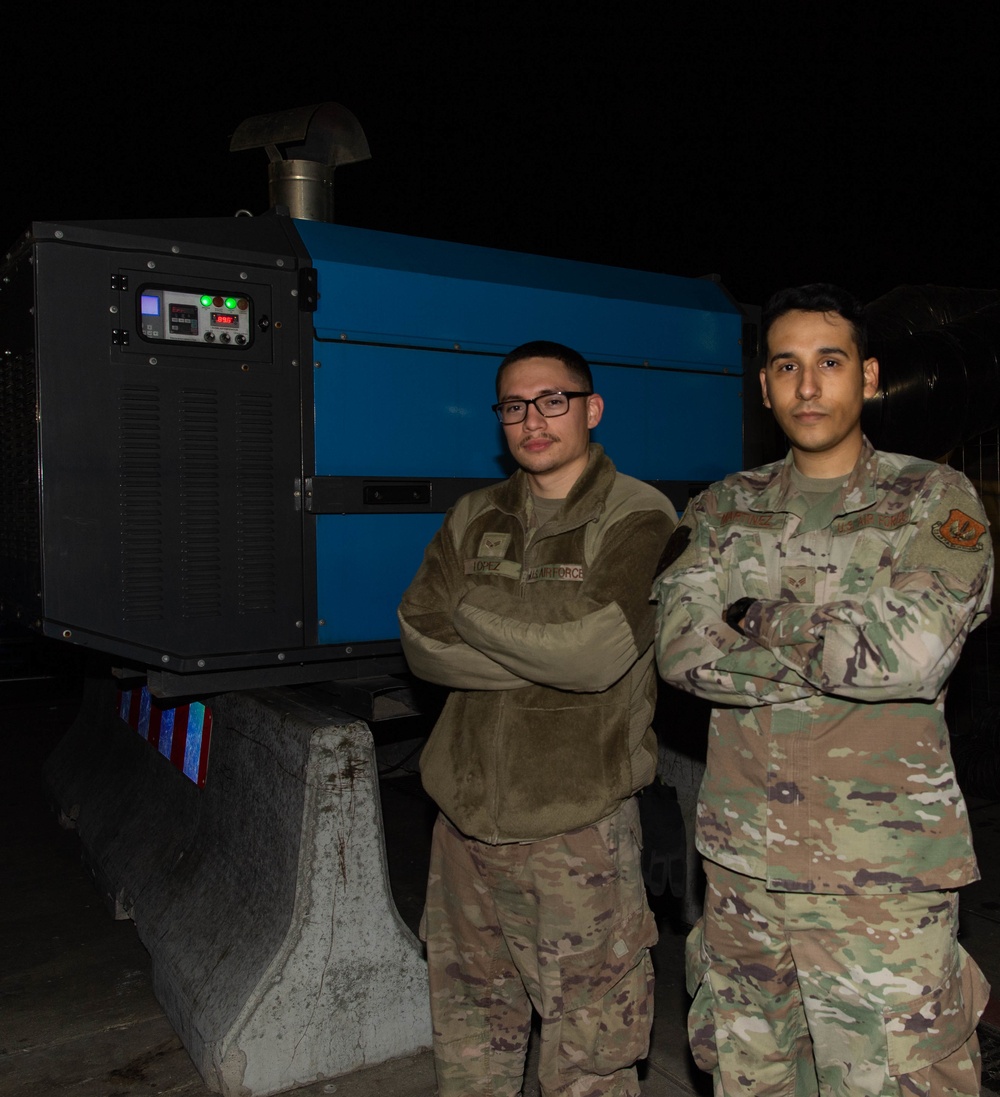786th CES Airmen work around the clock