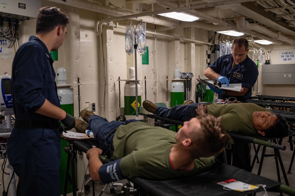 USS Arlington Sailors Train on Noncombatant Evacuation Operations