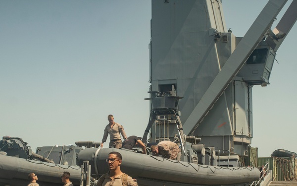 11th MEU RHIB detachment conducts maritime navigation training with USCG AIT